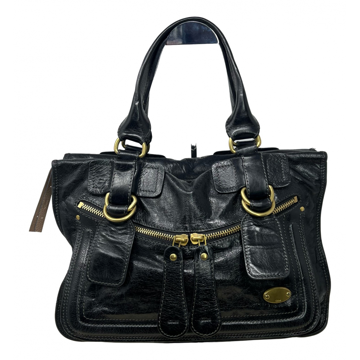 Chlo Bay patent leather handbag - Chlo - Modalova