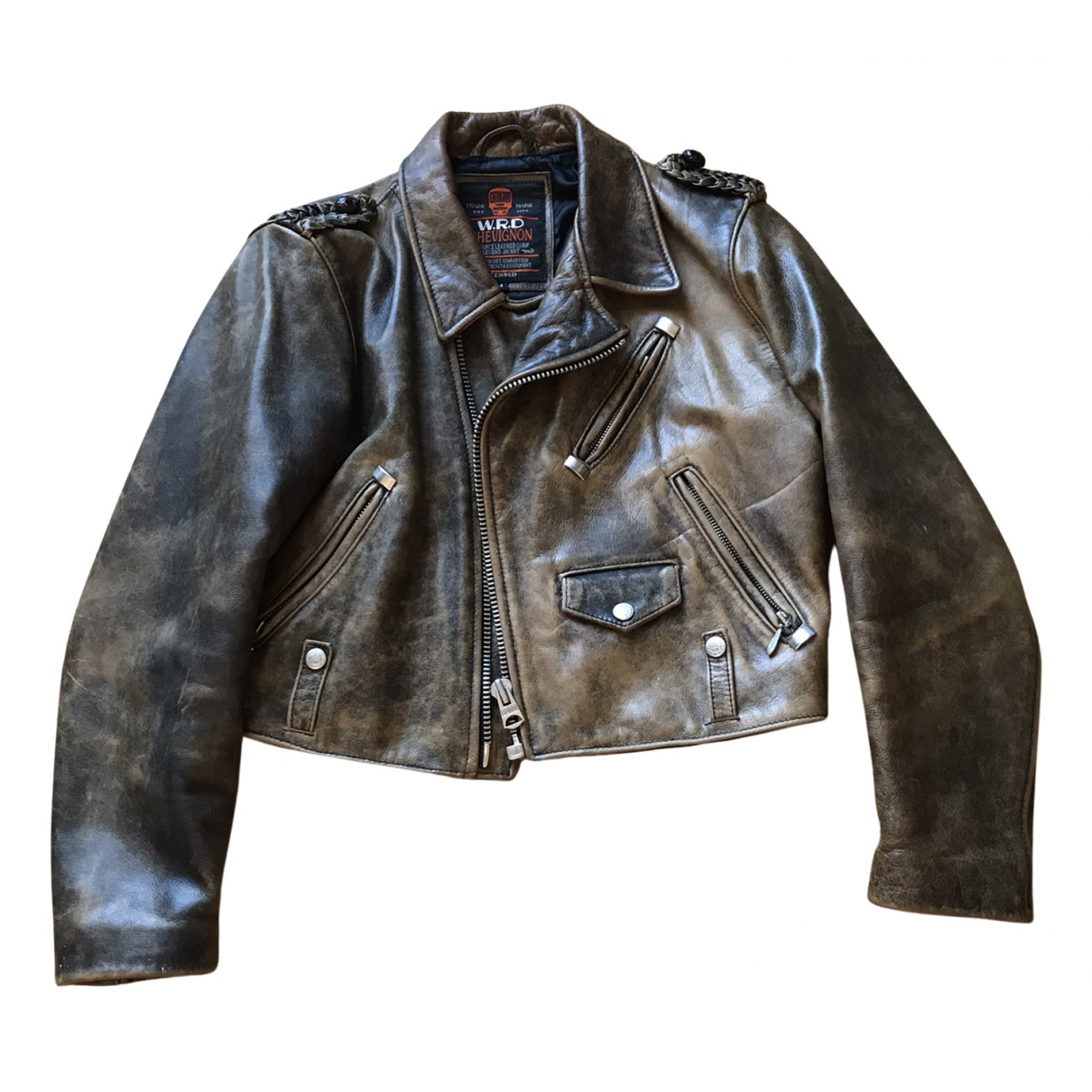 Chevignon Leather biker jacket - Chevignon - Modalova