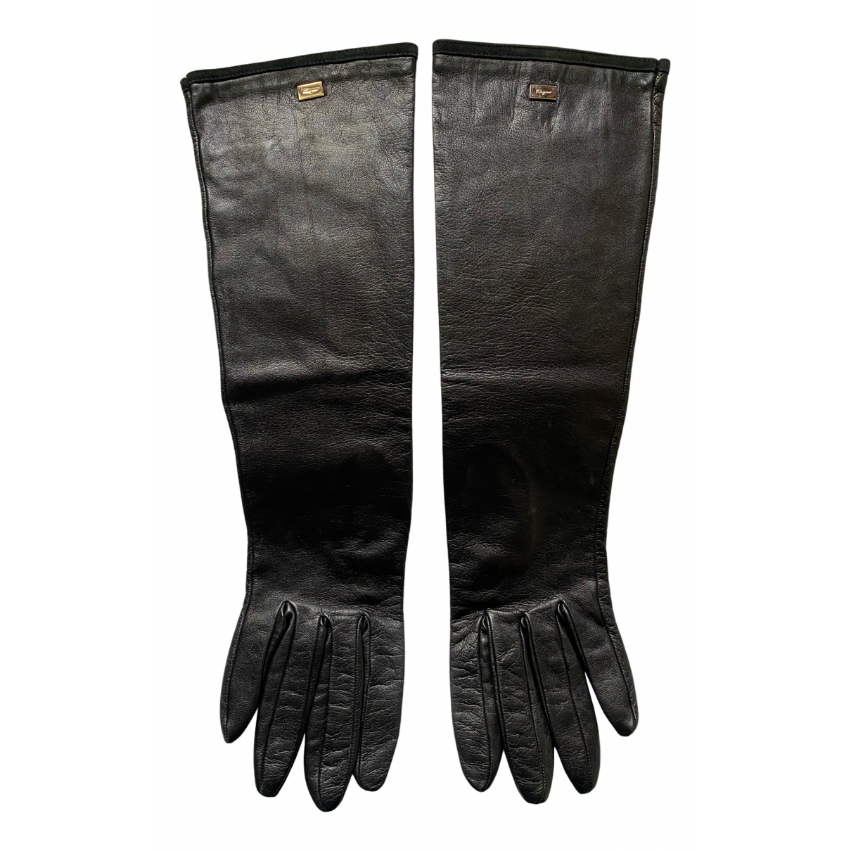 Leather long gloves - Salvatore Ferragamo - Modalova
