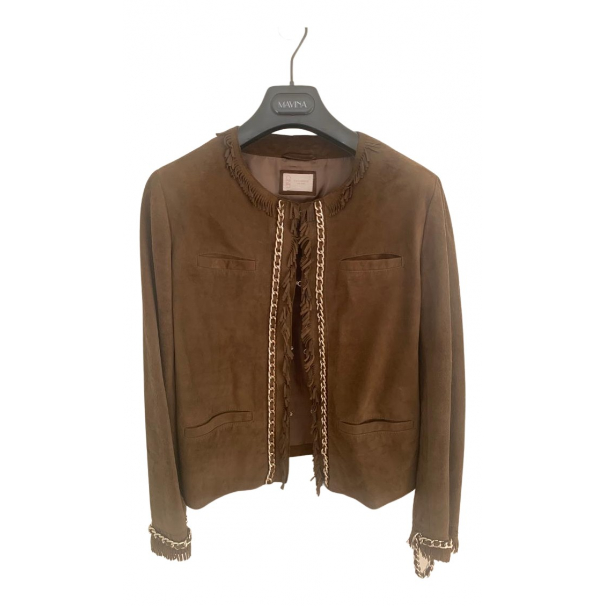 Cashmere Leather short vest - 360 Cashmere - Modalova