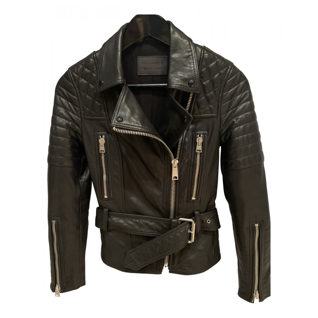 All Saints Leather biker jacket - All Saints - Modalova