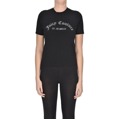 T-shirt con logo in strass - Juicy Couture - Modalova