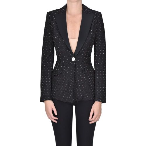 Blazer stile smoking con borchiette - Simona Corsellini - Modalova