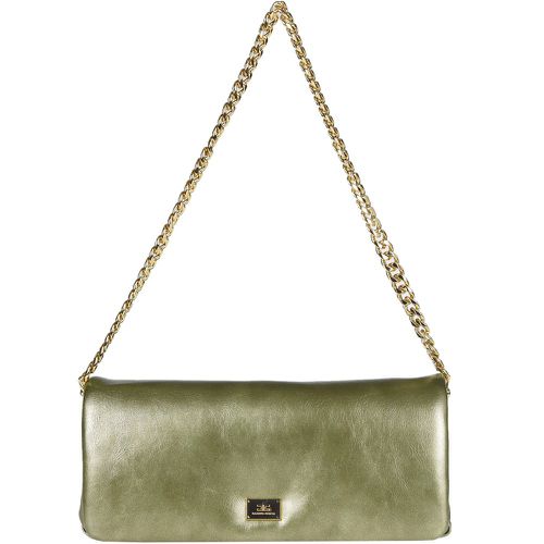 Clutch in ecopelle metallizzata - Elisabetta Franchi - Modalova