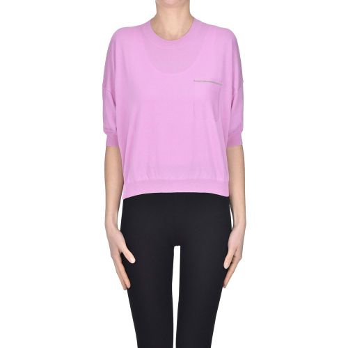 Pullover in cotone a scatoletta - PESERICO - Modalova