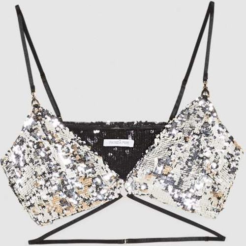 Reggiseno in tulle con paillettes - PATRIZIA PEPE - Modalova