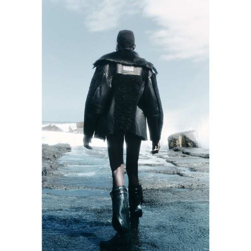 Oversized Biker-Shearling - PATRIZIA PEPE - Modalova