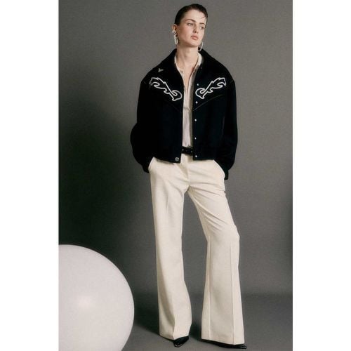 Pantaloni vita bassa in twill - PATRIZIA PEPE - Modalova