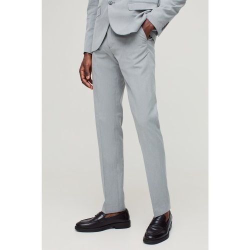 Pantalón De Traje Ajustado, Gris - boohoo - Modalova