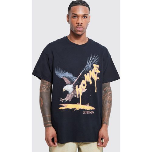 Drip Homme Eagle Graphic T-Shirt - boohoo - Modalova