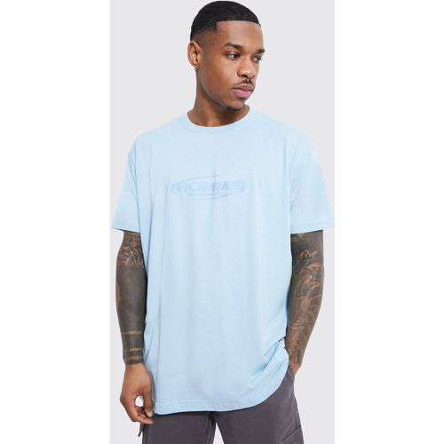 Loose Homme Graphic T-Shirt, Azul - boohoo - Modalova