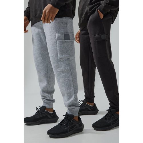 Pack De 2 Pantalones Deportivos Cargo Man Active Deportivos - boohoo - Modalova