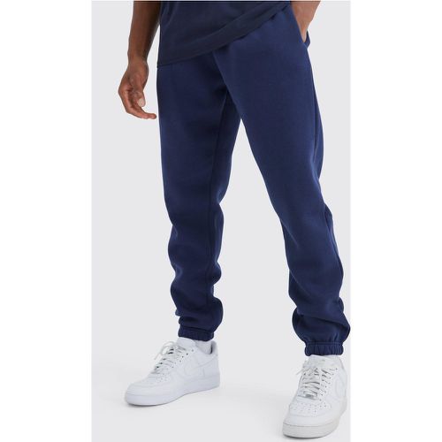 Pantaloni tuta Basic Slim Fit, Navy - boohoo - Modalova