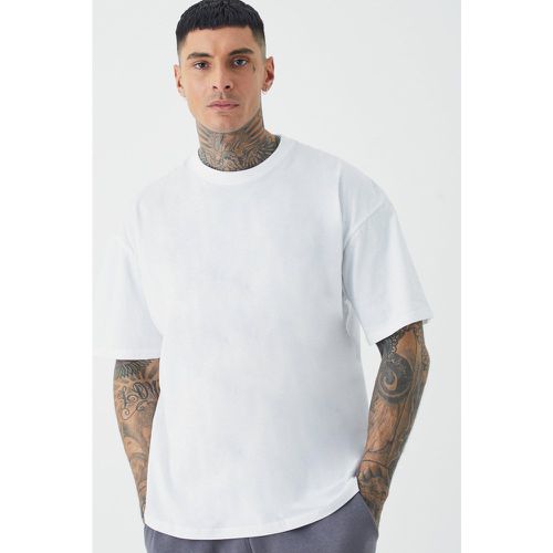 T-shirt Tall oversize, Bianco - boohoo - Modalova