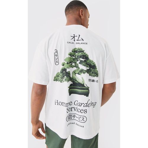Oversized Homme Gardening Print T-Shirt - boohoo - Modalova