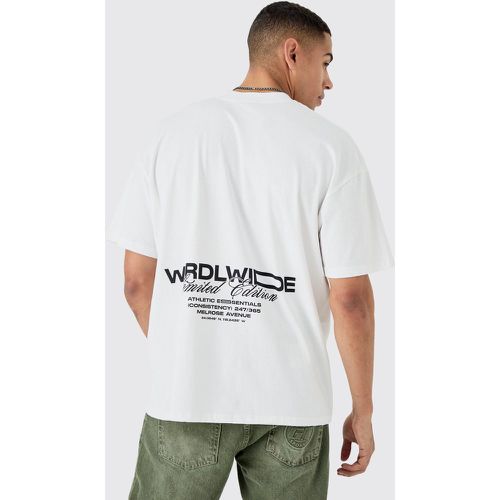 Camiseta Oversize Con Estampado Gráfico - boohoo - Modalova