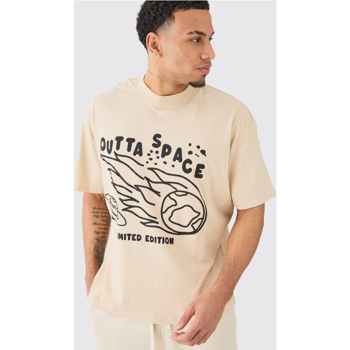 T-shirt oversize con grafica Outta Space - boohoo - Modalova