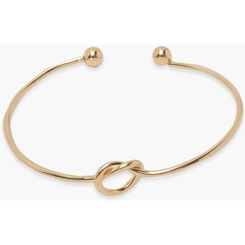 Bracciale rigido con nodo frontale - boohoo - Modalova