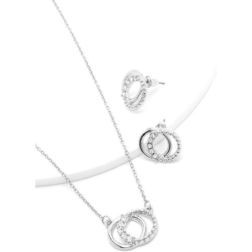 Set collana & orecchini a maglie - boohoo - Modalova