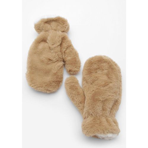 Manoplas De Pelo Sintético, Beige - boohoo - Modalova