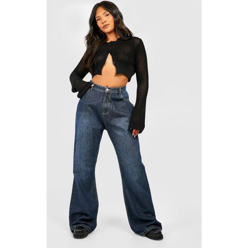 Jeans Plus Size in taglio maschile con tasche - boohoo - Modalova