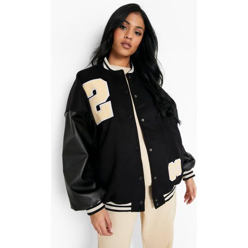 Chaqueta Tall Oversize Universitaria - boohoo - Modalova