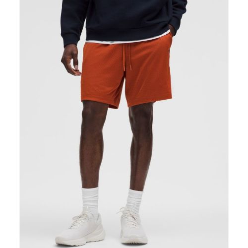 “ Short non doublÃ© double Ã©paisseurs â€“ 18 cm â€“ Orange/Bleu â€“ Taille L - lululemon - Modalova
