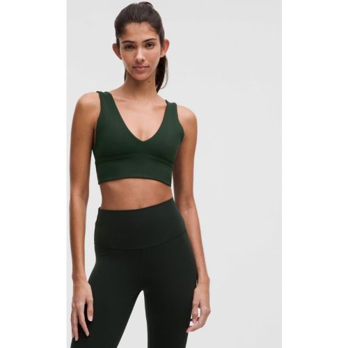 “ Soutien-gorge Align encolure en V Maintien lÃ©ger, bonnets A et Bs â€“ Vert â€“ Taille 10 - lululemon - Modalova