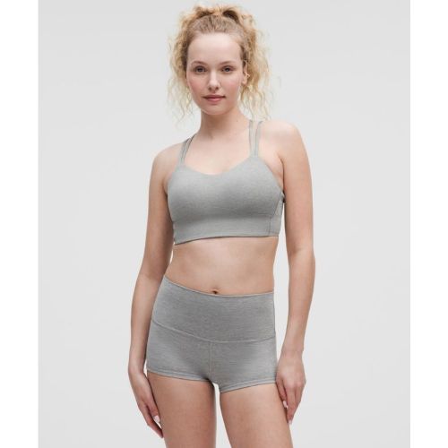 “ Soutien-gorge Like a Cloud long Maintien lÃ©ger, bonnets B et Cs â€“ Gris â€“ Taille 12 - lululemon - Modalova