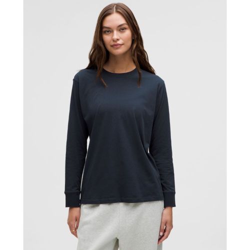 “ T-Shirt All Yours manches longues en cotons â€“ Bleu â€“ Taille 0 - lululemon - Modalova