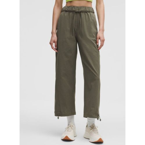 “ Pantalon de jogging en taille haute Ã  revers ajustabless â€“ Vert â€“ Taille L - lululemon - Modalova