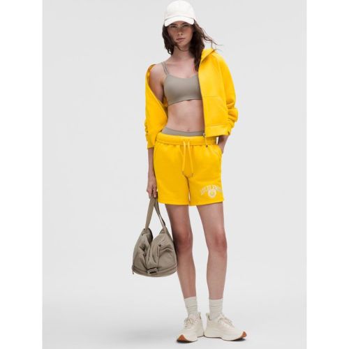 “ Short Scuba Oversized taille mi-haute Graphics â€“ 18 cm â€“ Jaune â€“ Taille L - lululemon - Modalova