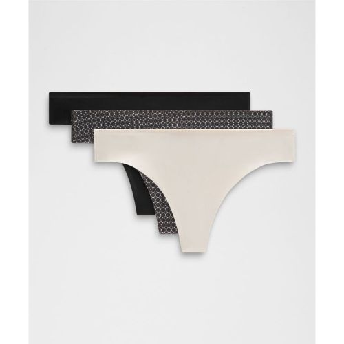 “ String taille mi-haute InvisiWear Trios â€“ Noir/Blanc/Gris â€“ Taille L - lululemon - Modalova
