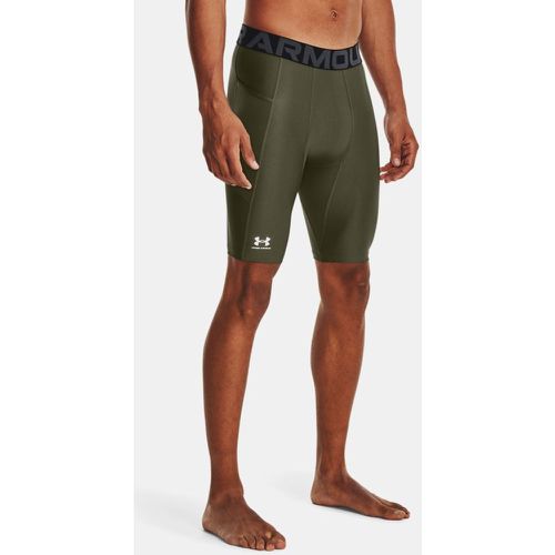 Shorts HeatGear® Pocket Long da uomo Marine OD / Bianco S - Under Armour - Modalova