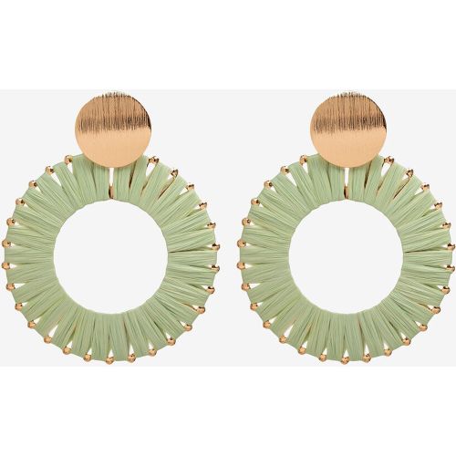 Pendientes largos de textil - Vilanova - Modalova