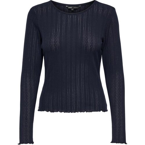 Top col rond manches longues en coton Ines - Only - Modalova