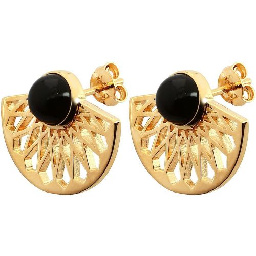 Boucles d'oreilles - Collection Mia & Onyx Noir - Kosma Paris - Modalova
