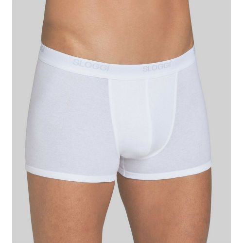 Lot de 3 boxers - Blanc en coton - Sloggi Men - Modalova