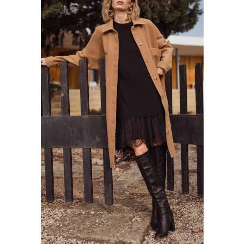 Robe droite KANDYLA noir - Le Temps des Cerises - Modalova