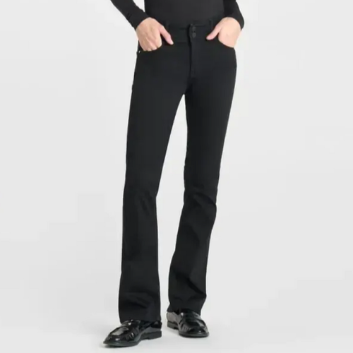 Jeans ultra pulp bootcut taille haute N°0 en coton Nina - Le Temps des Cerises - Modalova