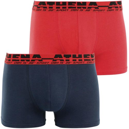 Lot de 2 boxers Easy Sport rouge en coton - Athena - Modalova