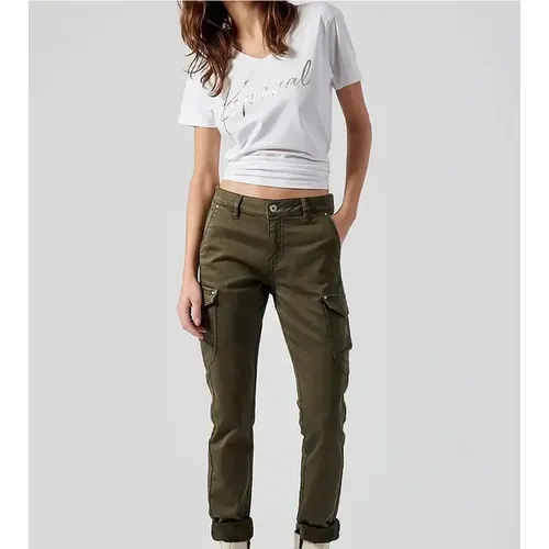 Jeans DERA kaki en coton - Kaporal - Modalova