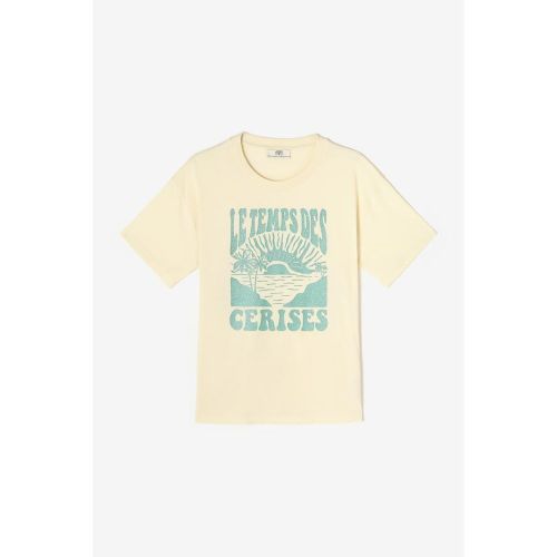 Tee-Shirt à imprimé ILESSE crème en coton Elise - Le Temps des Cerises - Modalova