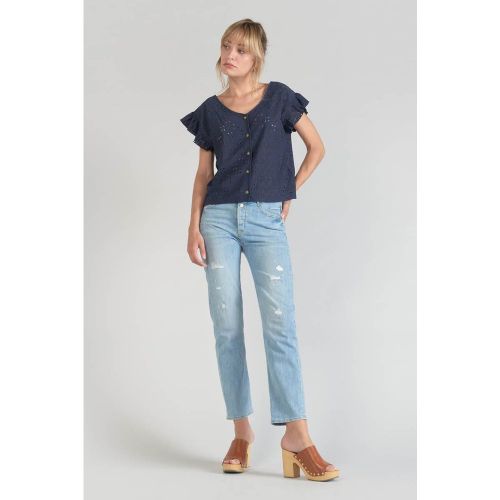 Top Pedrina ajouré bleu marine - Le Temps des Cerises - Modalova