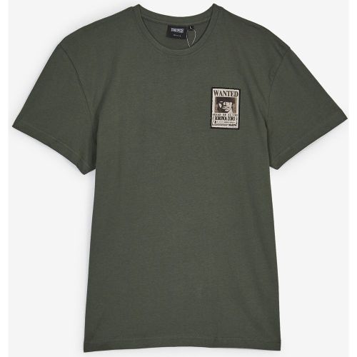 Tee Shirt Wanted Zoro Vert - ONE PIECE - Modalova