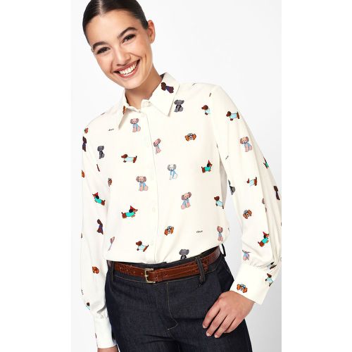 Camicia lunga con stampa cuccioli - Dixie - Modalova