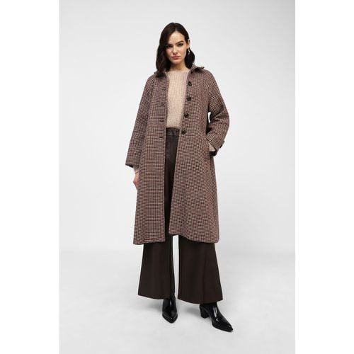 Cappotto pied-de-poule con colletto - Dixie - Modalova