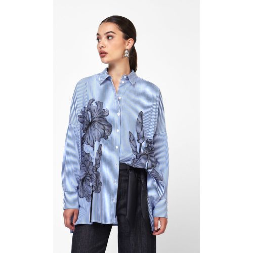 Camicia a righe con fiori stampati - Dixie - Modalova