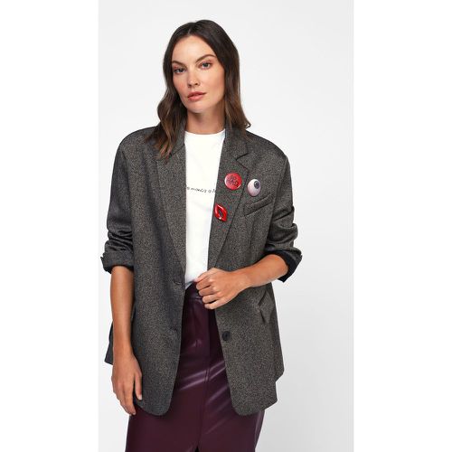 Blazer oversize con spille decorative - Dixie - Modalova