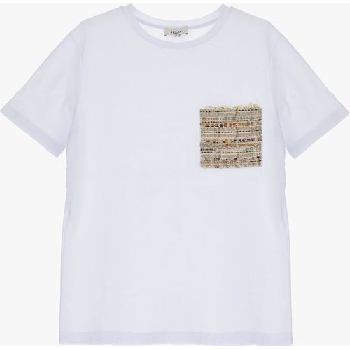T-shirt in puro cotone monocolour con taschino multicolor - Dixie - Modalova
